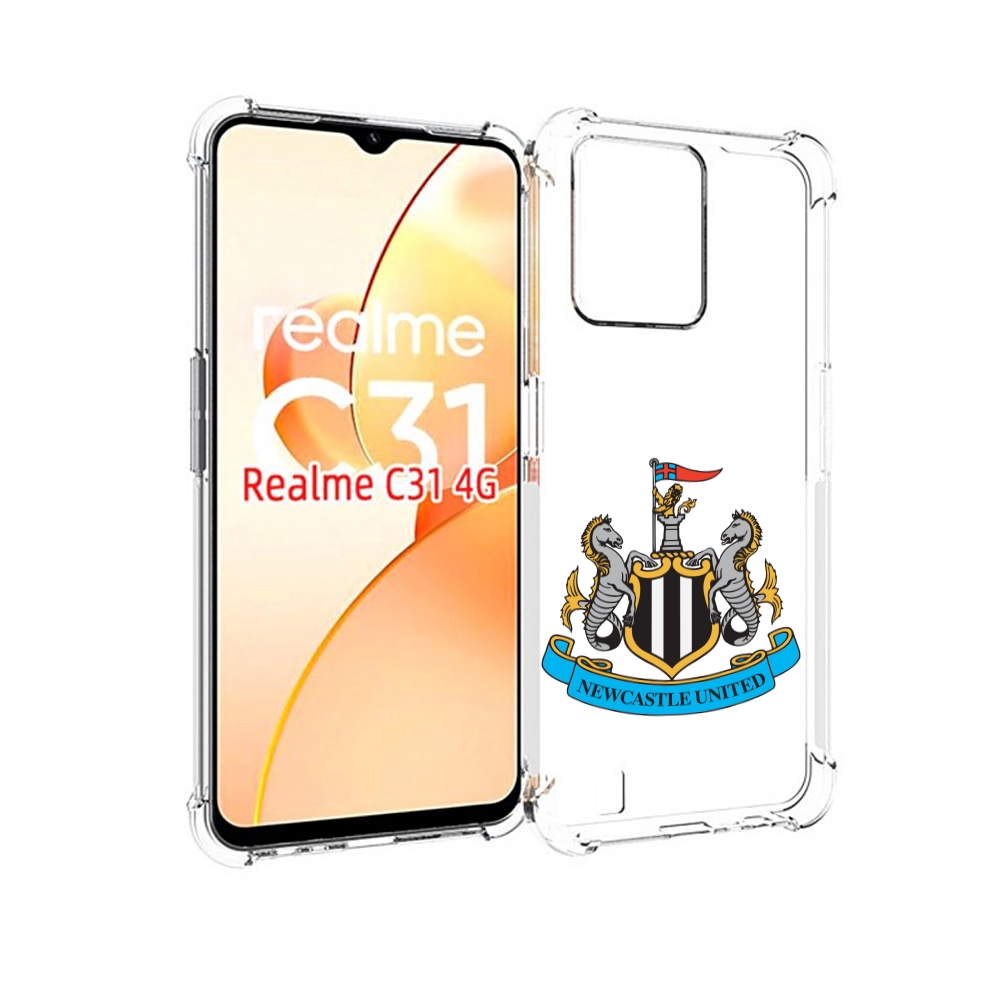 

Чехол MyPads фк ньюкасл для OPPO Realme C31, Прозрачный, Tocco