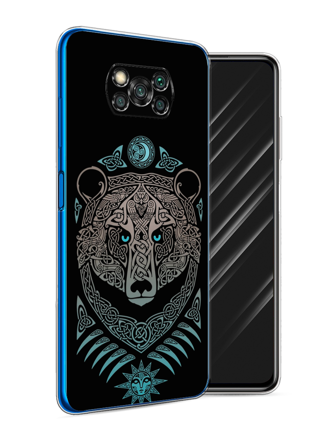 

Чехол Awog на Poco X3/X3 Pro "Кельтский медведь", Разноцветный, 39250-2