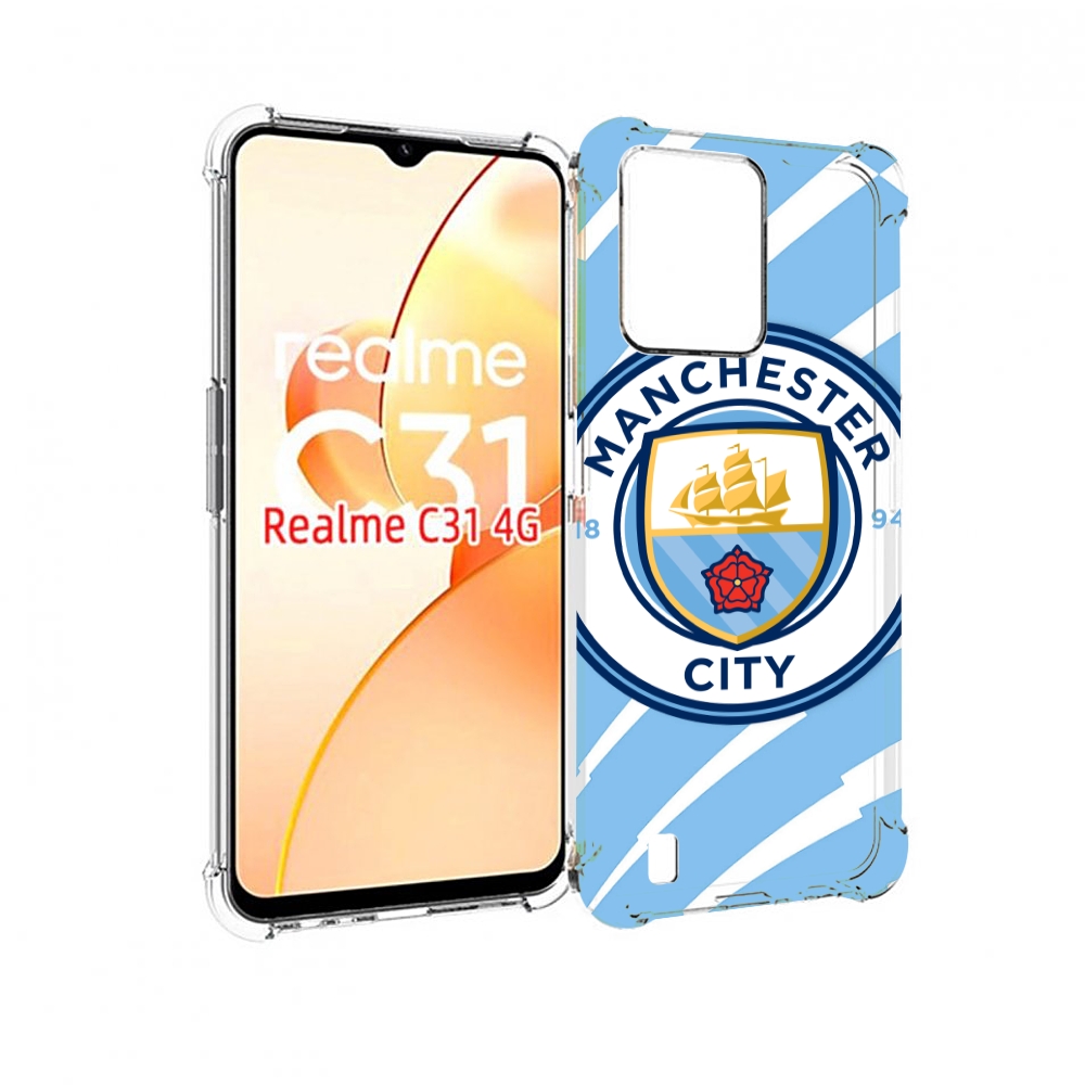 

Чехол MyPads фк манчестер сити для OPPO Realme C31, Прозрачный, Tocco