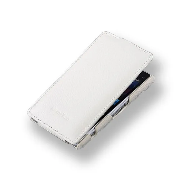 

Кожаный чехол книжка Melkco Jacka Type для Sony Xperia Z1 Compact M51w/Z1 Mini D5503 белый