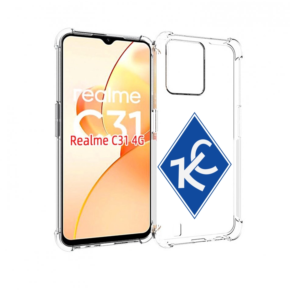 

Чехол MyPads фк крылья советов мужской для OPPO Realme C31, Прозрачный, Tocco