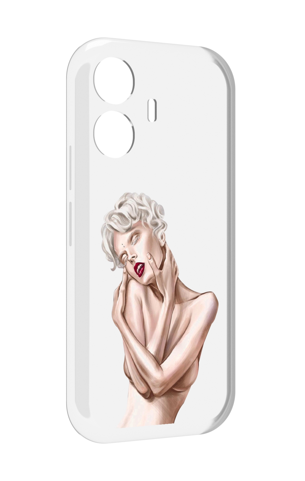 

Чехол MyPads Мигера женский для Vivo Y77E / Vivo iQOO Z6 Lite, Прозрачный, Tocco