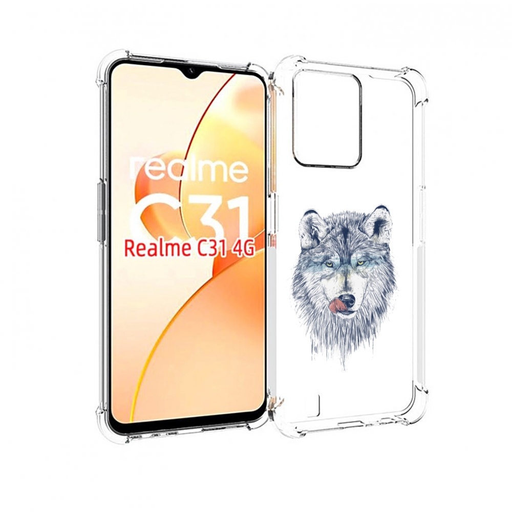 

Чехол MyPads голодгый волк для OPPO Realme C31, Прозрачный, Tocco
