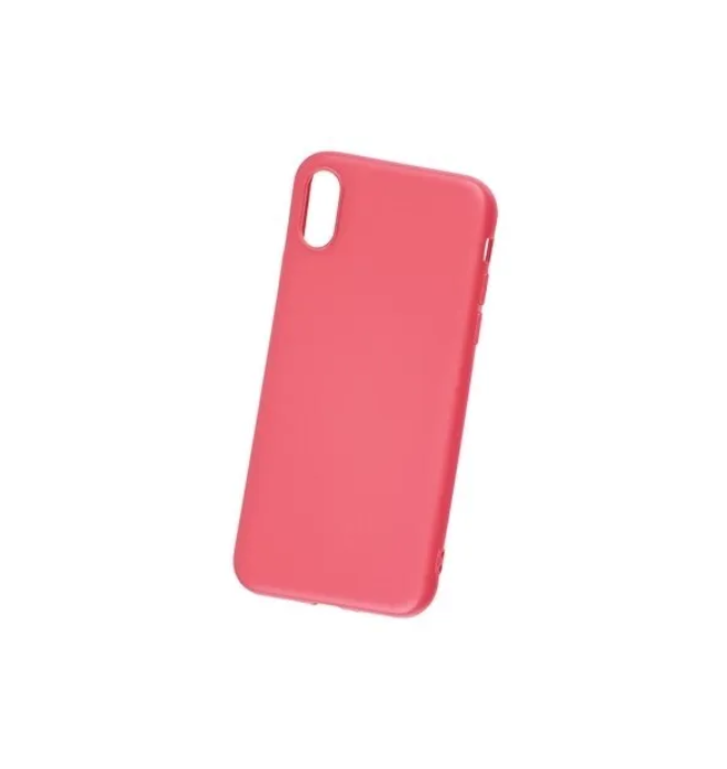 

Силиконовый чехол BoraSCO для iPhone Xs Max (матовый) красный