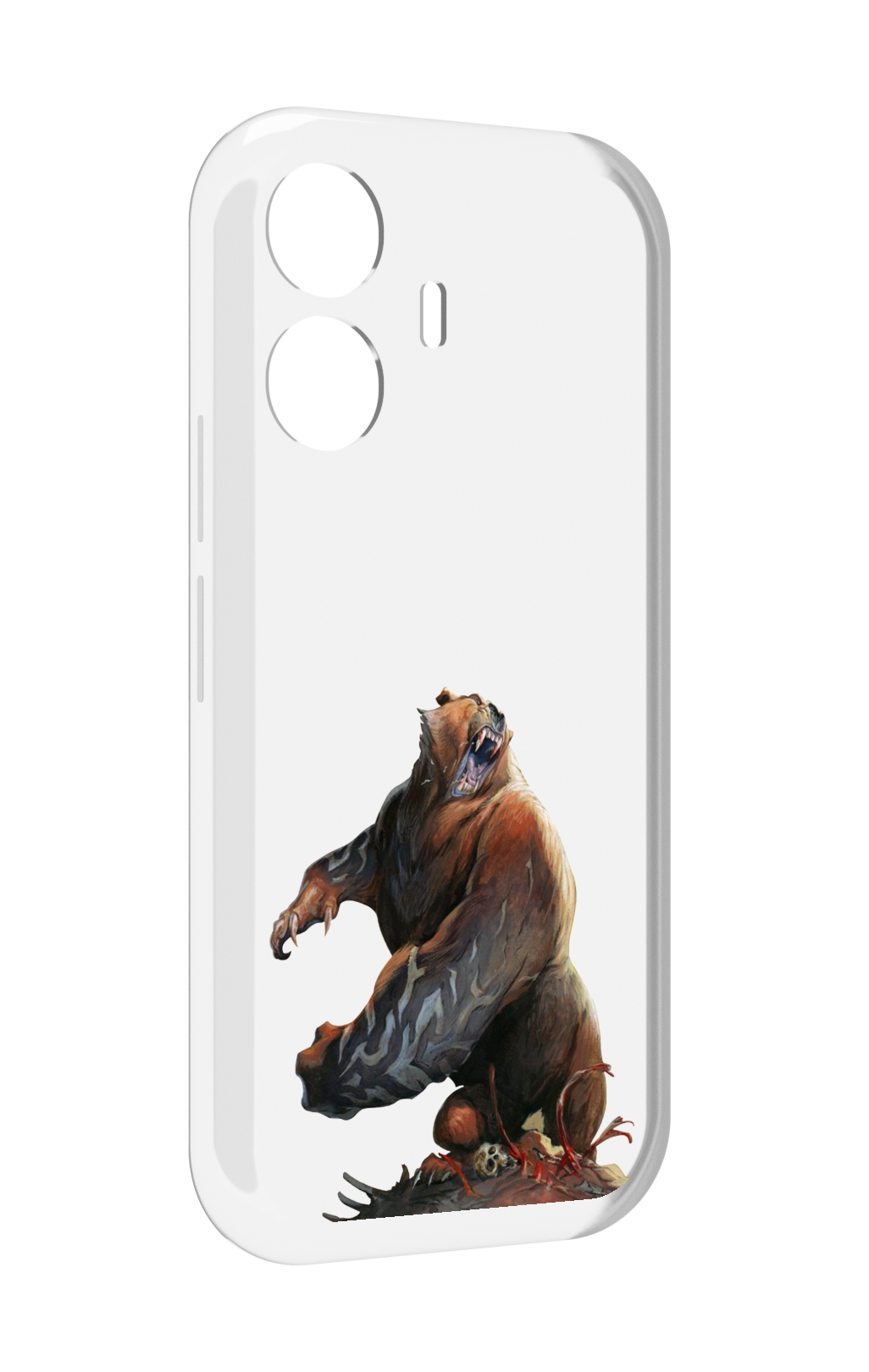 

Чехол MyPads Медведь-жестокий для Vivo Y77E / Vivo iQOO Z6 Lite, Прозрачный, Tocco