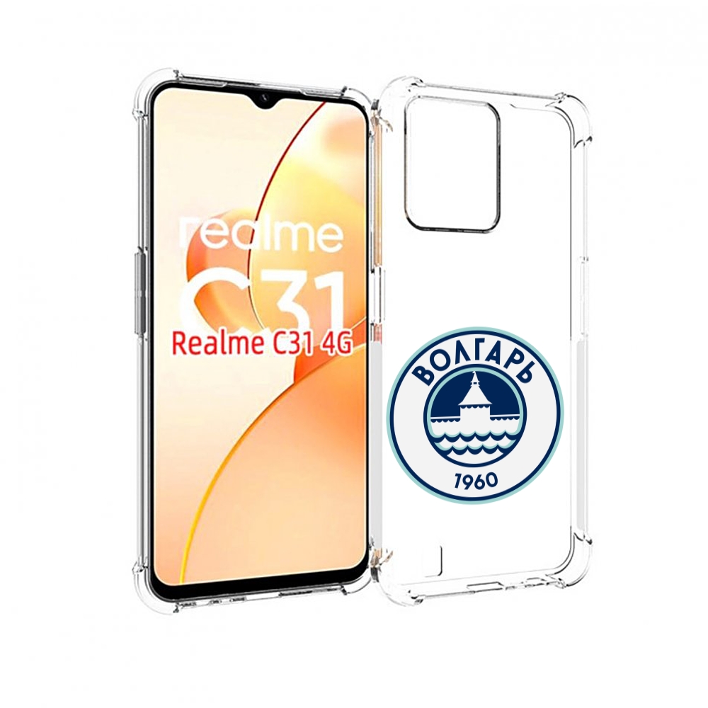 

Чехол MyPads фк волгарь астрахань для OPPO Realme C31, Прозрачный, Tocco