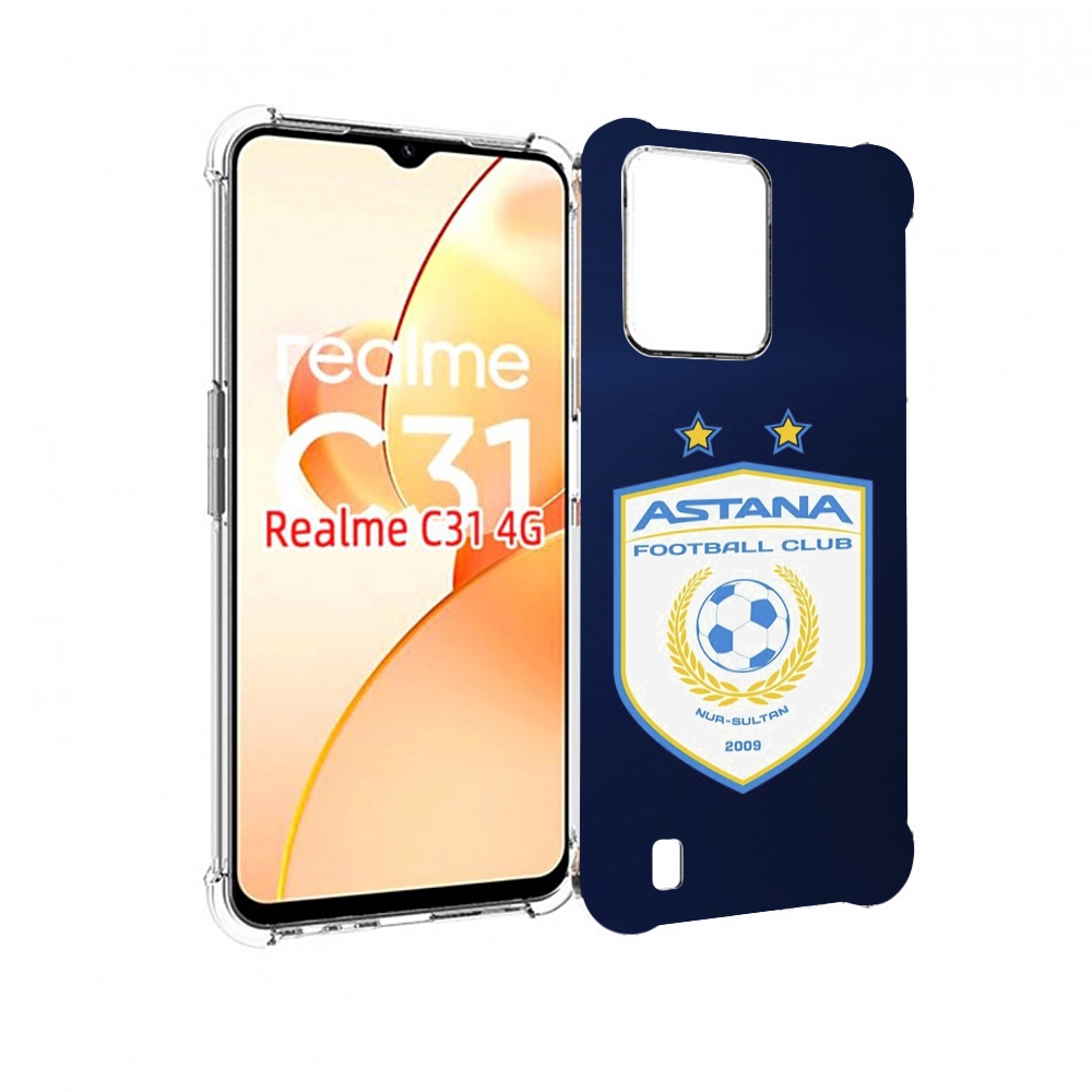 

Чехол MyPads фк астана нур султан для OPPO Realme C31, Прозрачный, Tocco