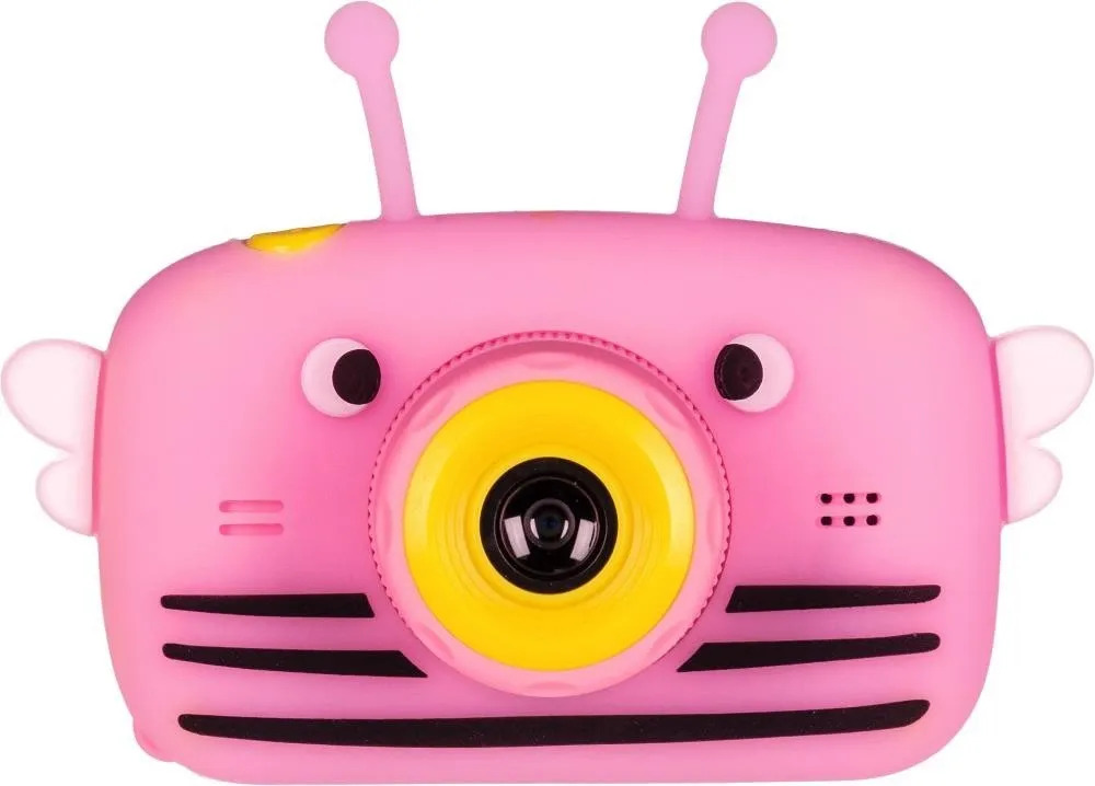 Детский цифровой фотоаппарат WellyWell Пчелка, розовый Camera_Bee_Pink