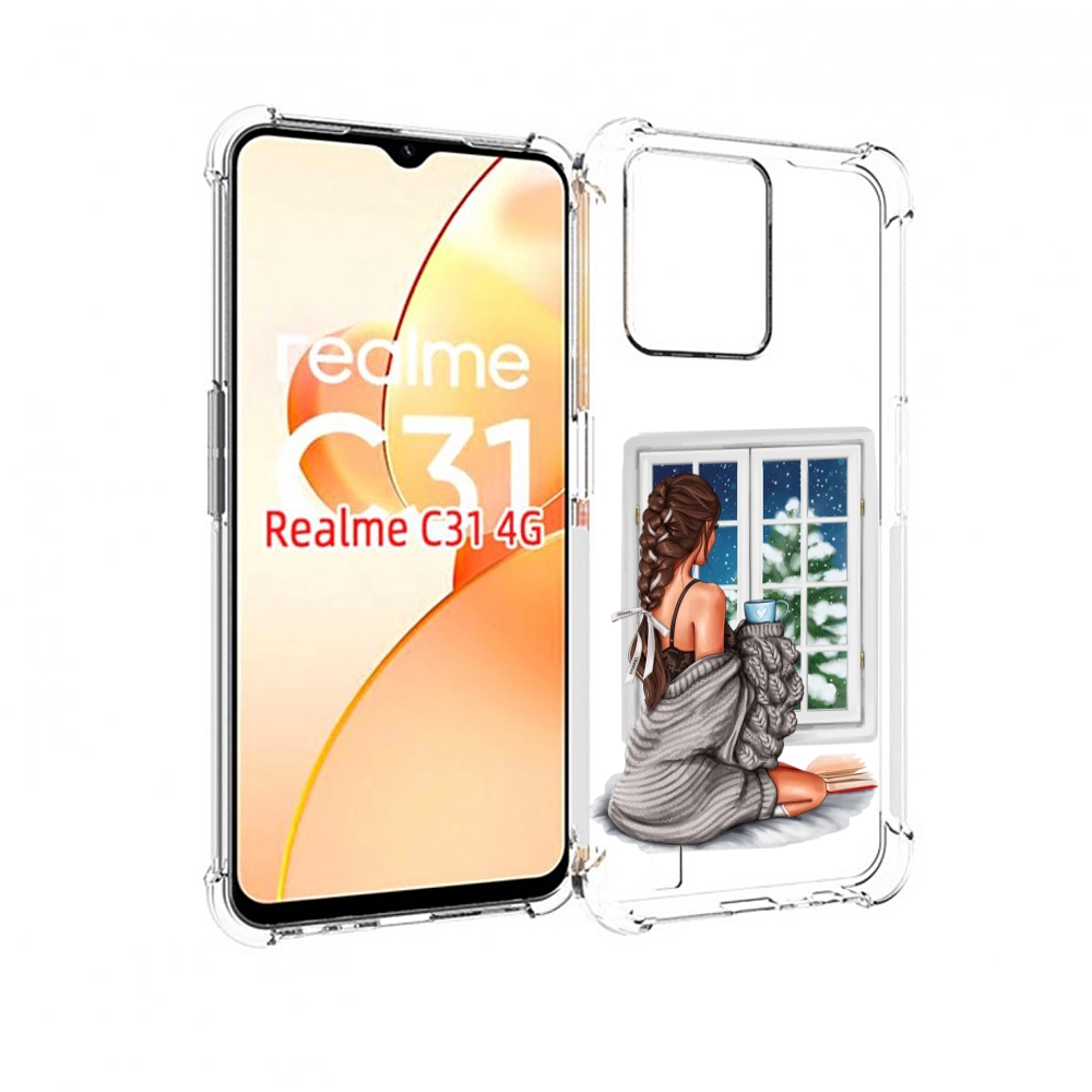 

Чехол MyPads уютное-зимнее-окно женский для OPPO Realme C31, Прозрачный, Tocco