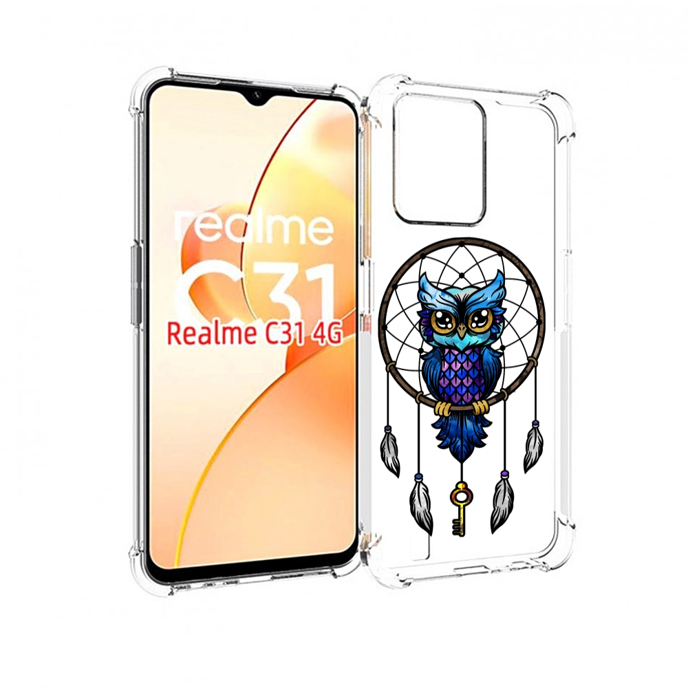 

Чехол MyPads умная-фиолетовая-сова для OPPO Realme C31, Прозрачный, Tocco