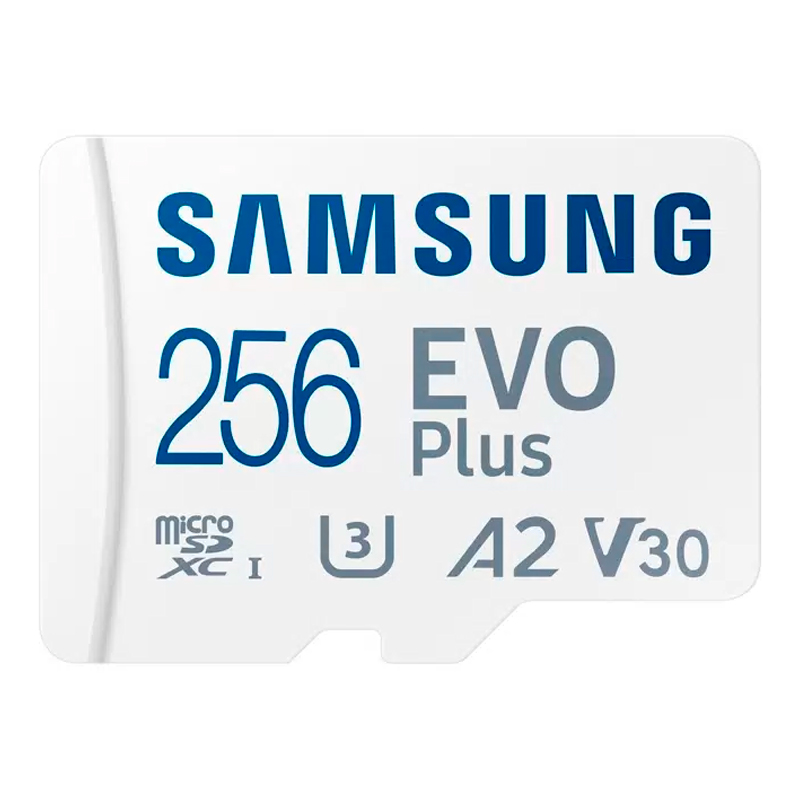 

Карта памяти microSDXC UHS-I U3 Samsung EVO PLUS 256 ГБ, 130 МБ/с, Class 10, MB-MC256KA,, Карта памяти microSDXC UHS-I U3 Samsung EVO PLUS 256 ГБ, 130 МБ/с, Class 10, MB-MC256KA, 1 шт., переходник SD