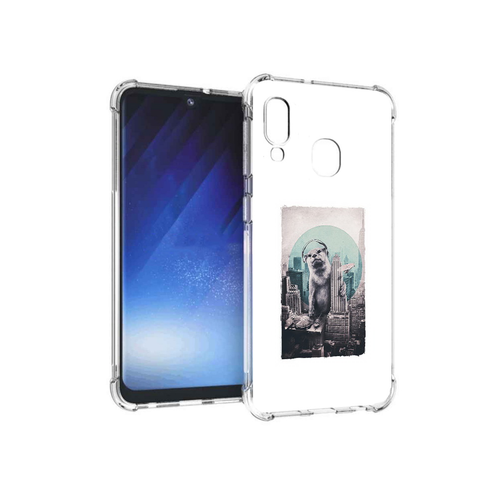 

Чехол MyPads Tocco для Samsung Galaxy A20e выдра в городе (PT133424.505.283), Прозрачный, Tocco
