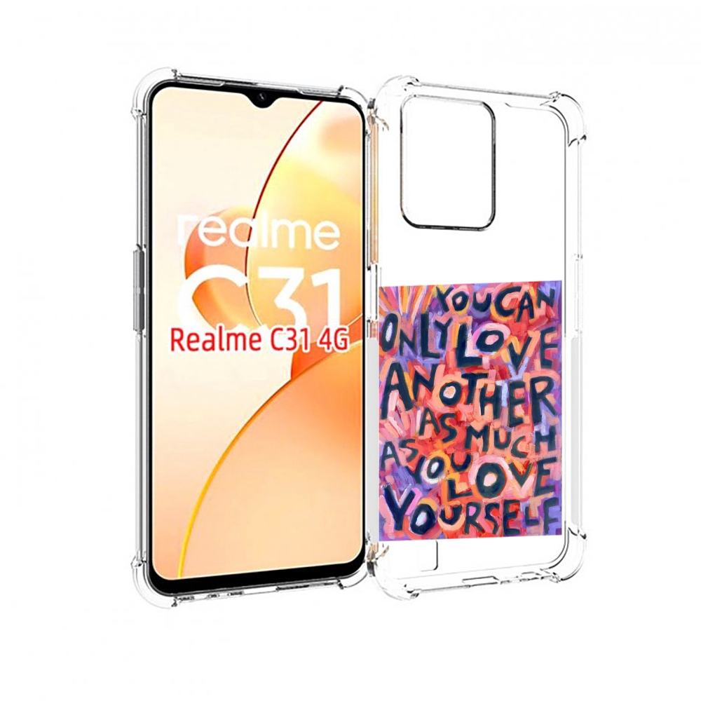 

Чехол MyPads ты-можешь-только-любить для OPPO Realme C31, Прозрачный, Tocco