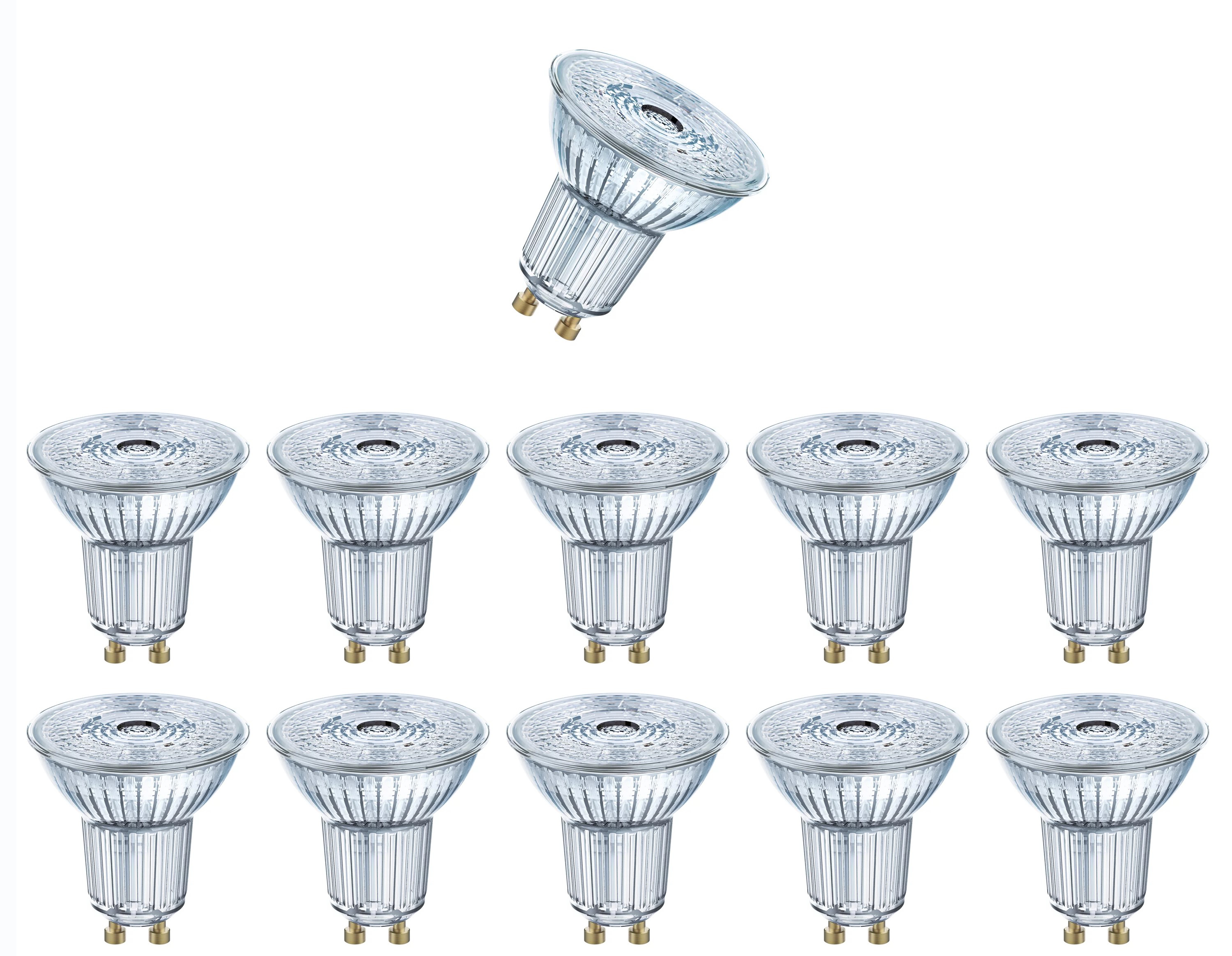 

Лампочка светодиодная Osram 8W 220V GU10 Софит PAR16 PARATHOM 575Лм угол 60° 4000K 10шт, 8W=80W 220V GU10 Софит прозрачный PAR16 PARATHOM 575Лм Диммируемая гол 60° 4000K