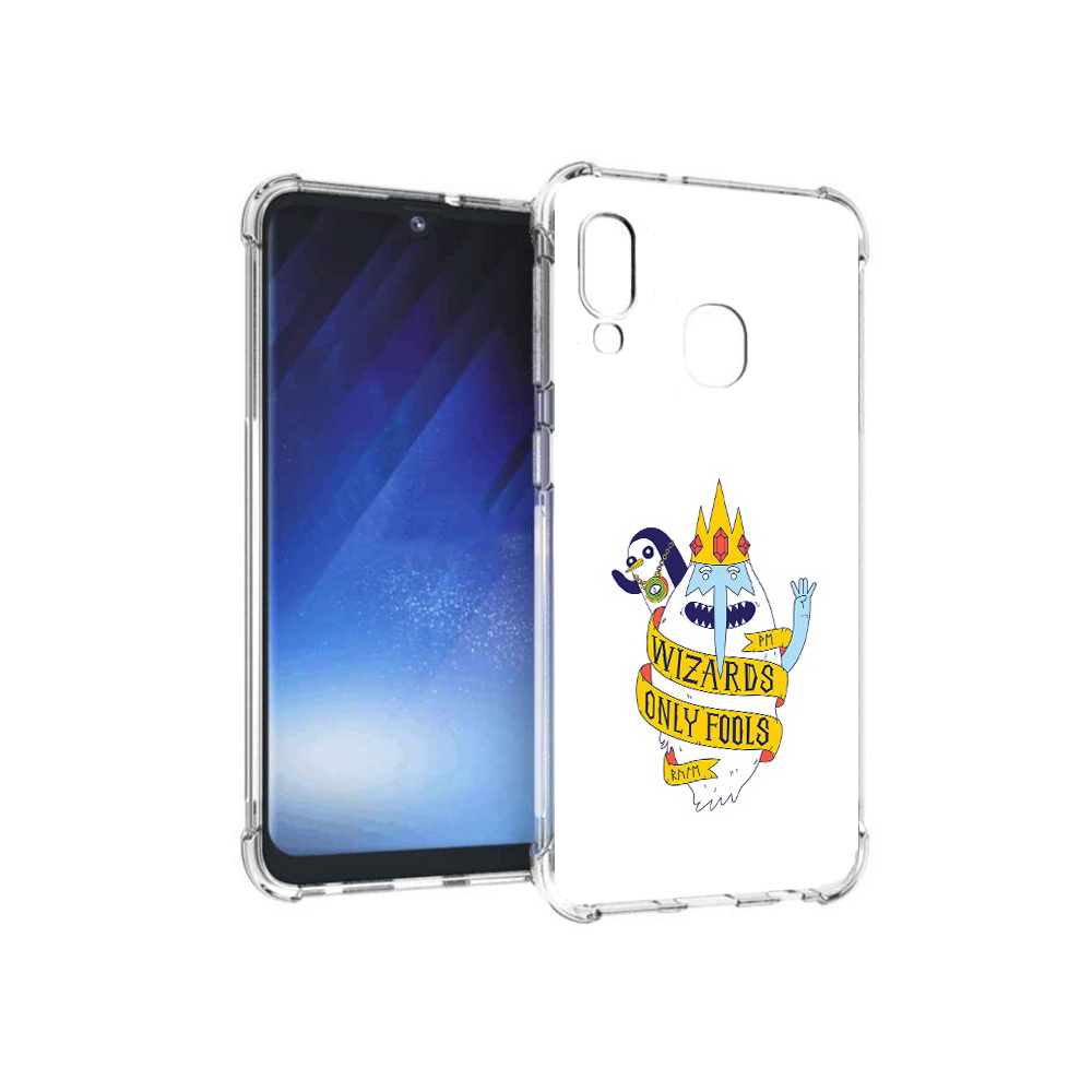 

Чехол MyPads Tocco для Samsung Galaxy A20e время приключений снежный король, Прозрачный, Tocco
