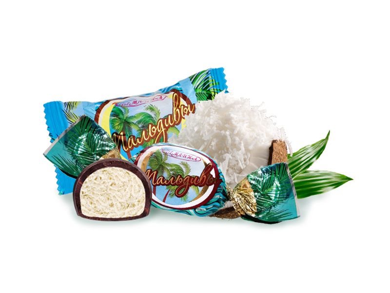 Конфеты шоколадные Кремлина Мальдивы с кокосом