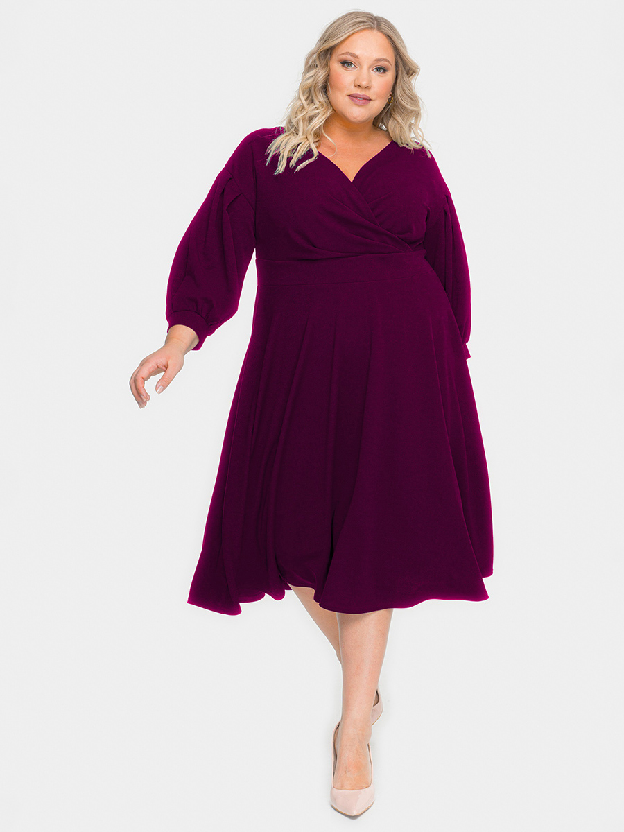 

Платье женское 1001dress LA00029 фиолетовое 60 RU, Фиолетовый, LA00029