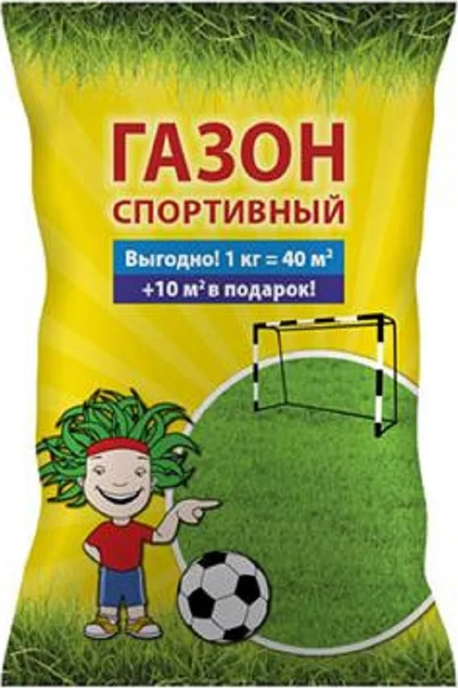 

Газонная смесь Русский Огород Спортивный 500 г, Зеленый