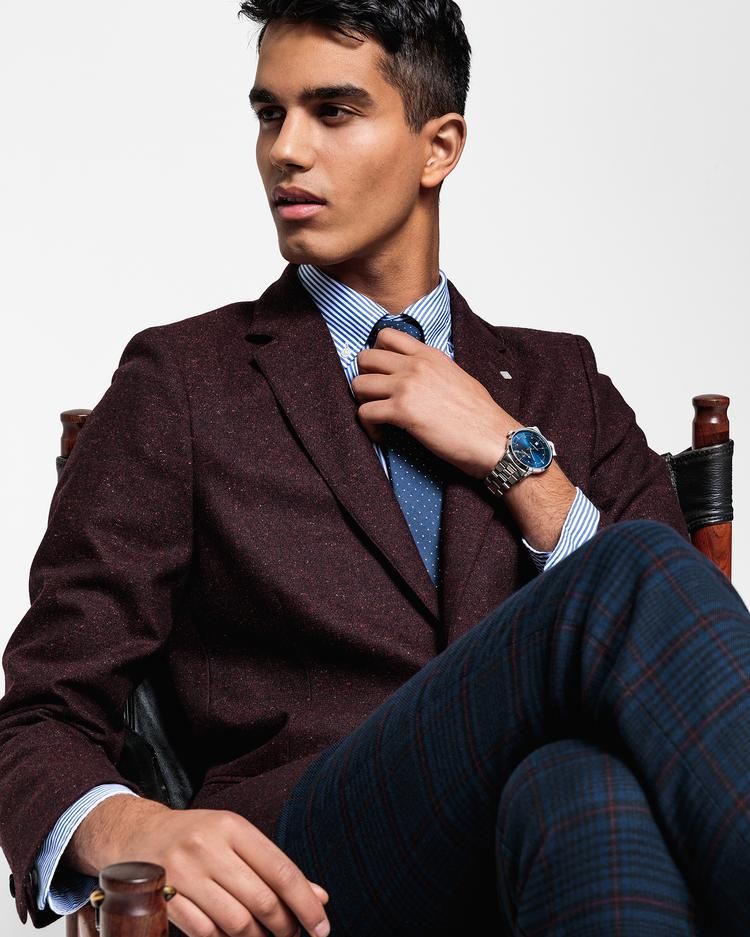 

Пиджак мужской GANT 7705093 бордовый 54 EU, 7705093