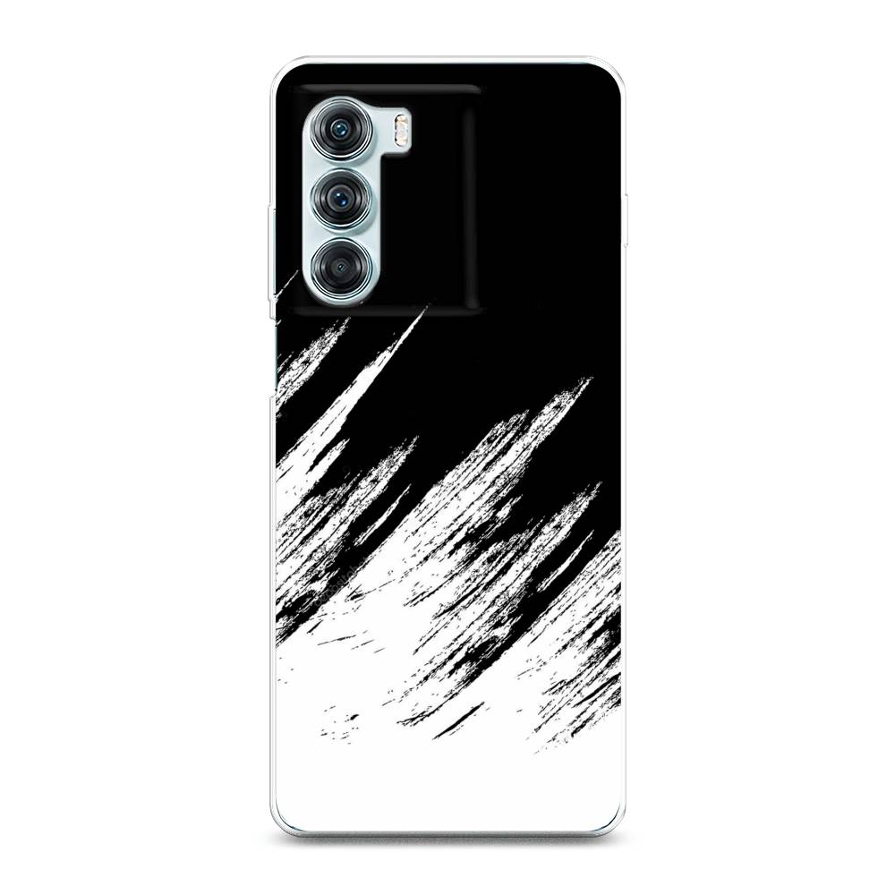 

Чехол Awog на Motorola Moto Edge S30 "Черно белые брызги", Разноцветный, 243050-3