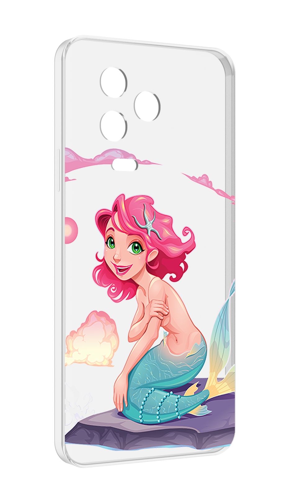 Чехол MyPads русалочка для Infinix Note 12 2023 (X676C) противоударный