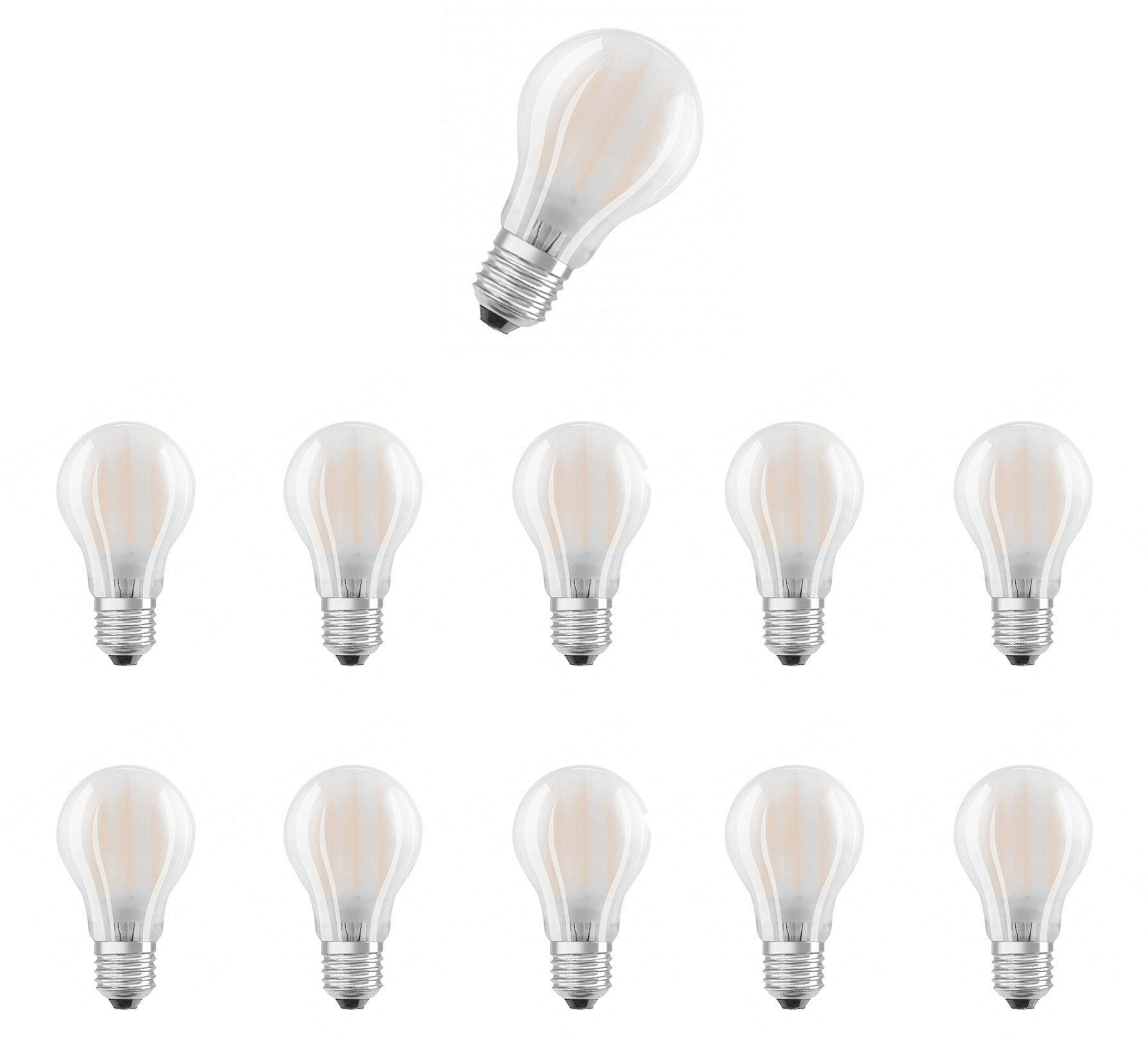 

Лампочка светодиодная OSRAM Груша матовая 7,5W=75W 220V E27 PARATHOM 1521Лм 4000K 10шт, Груша мат. 7,5W=75W 220V E27 PARATHOM 1521Лм Филамент 4000K