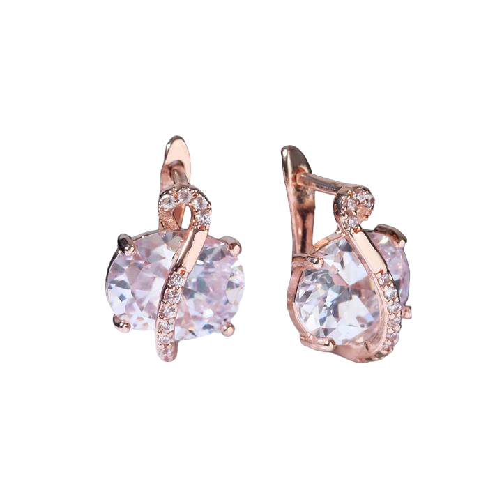 

Серьги из бижутерного сплава Queen Fair, фианит