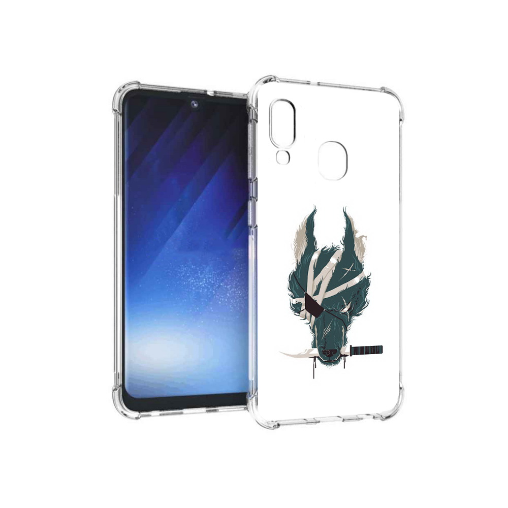 

Чехол MyPads Tocco для Samsung Galaxy A20e волк-разбойник (PT133424.505.271), Прозрачный, Tocco