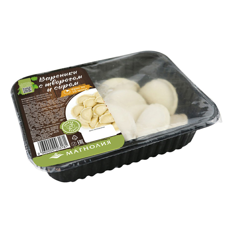 Вареники Магнолия с творогом и сыром 350 г