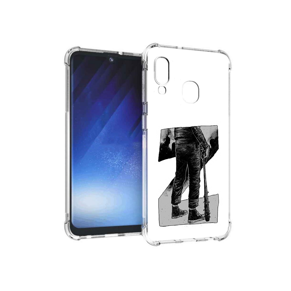 

Чехол MyPads Tocco для Samsung Galaxy A20e воин черно белый (PT133424.505.265), Tocco