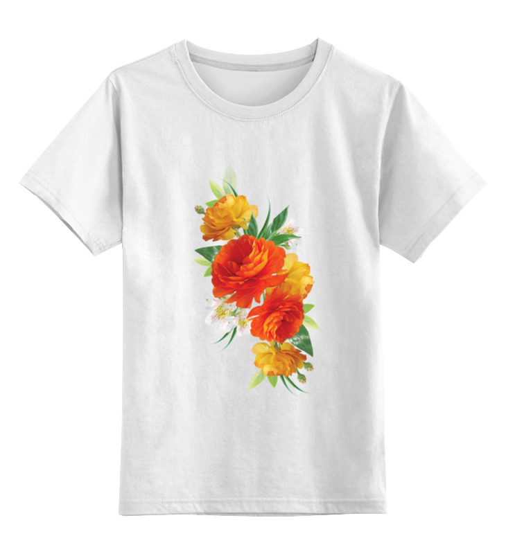 

Детская футболка Printio flowers цв.белый р.140, 0000000795192