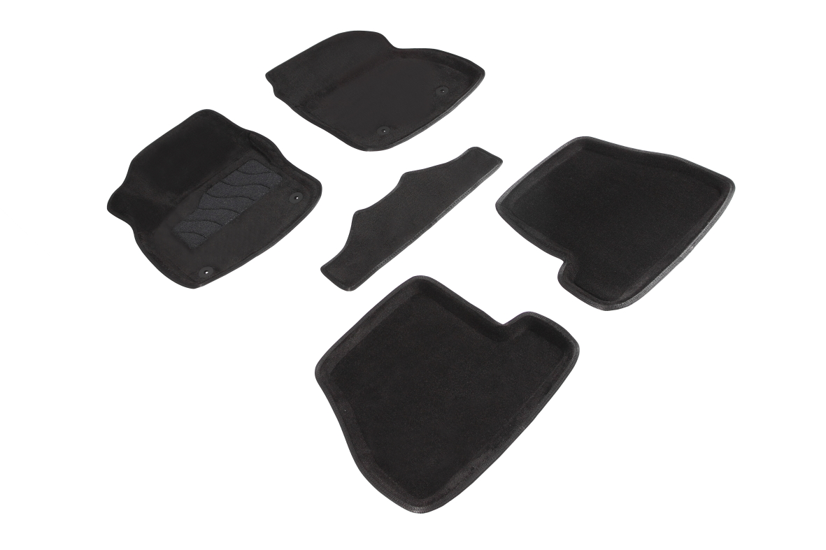 

Ворсовые 3D коврики в салон Seintex для Ford Focus III АКПП 2015-2019 (черные)