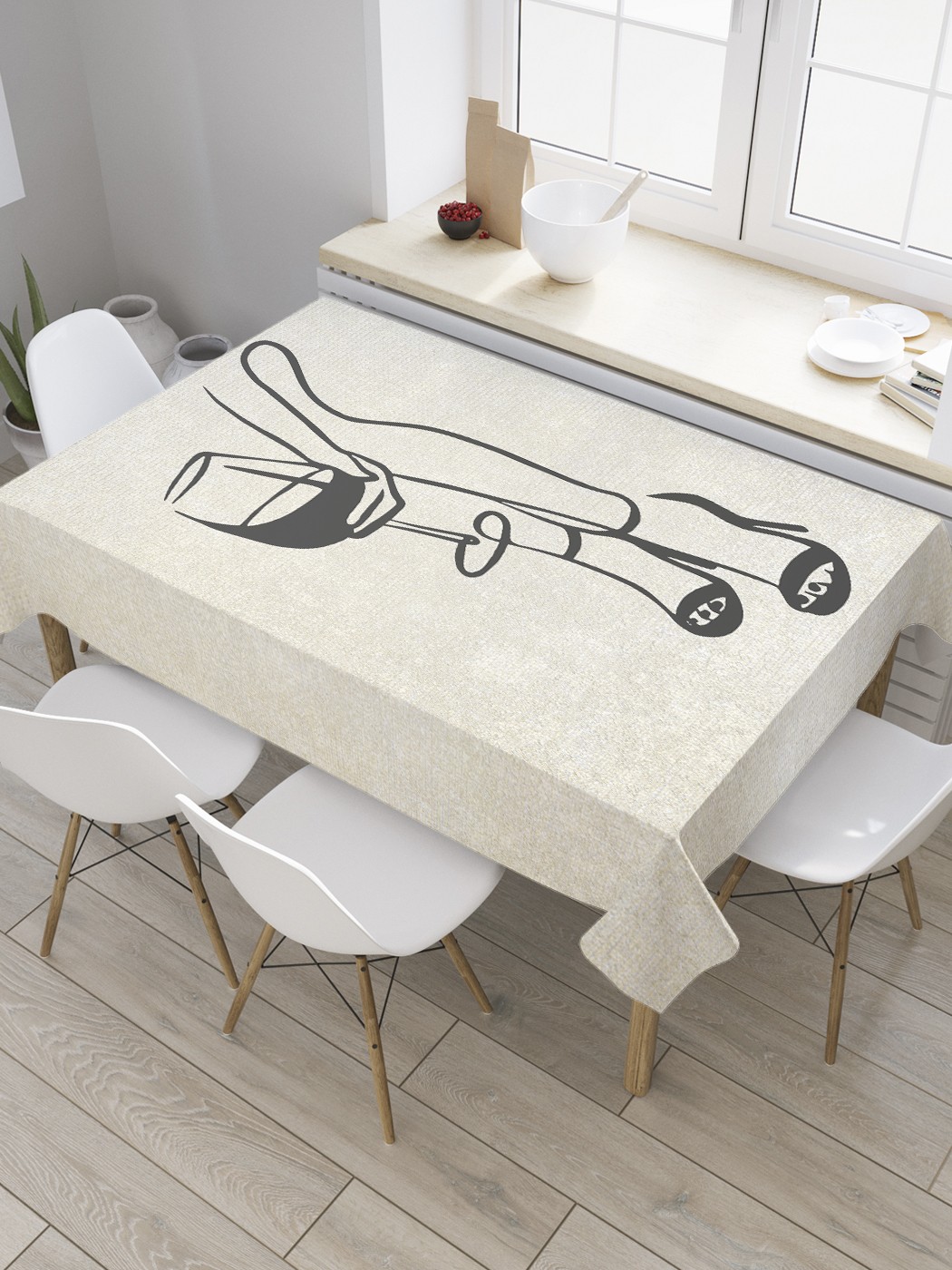 

Скатерть прямоугольная JoyArty "Независимая женщина" из сатена, 120x145 см, Бежевый, Независимая женщина