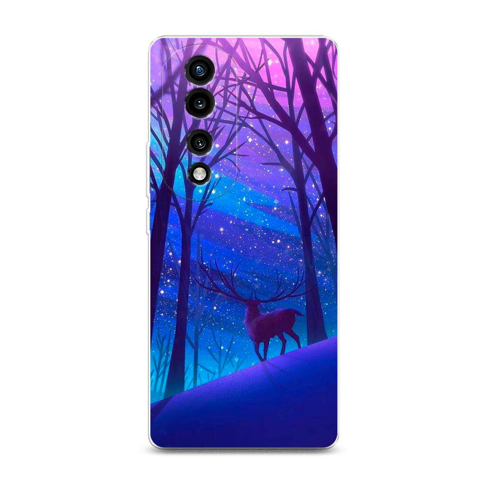 фото Силиконовый чехол "северный олень" на honor 70 pro awog
