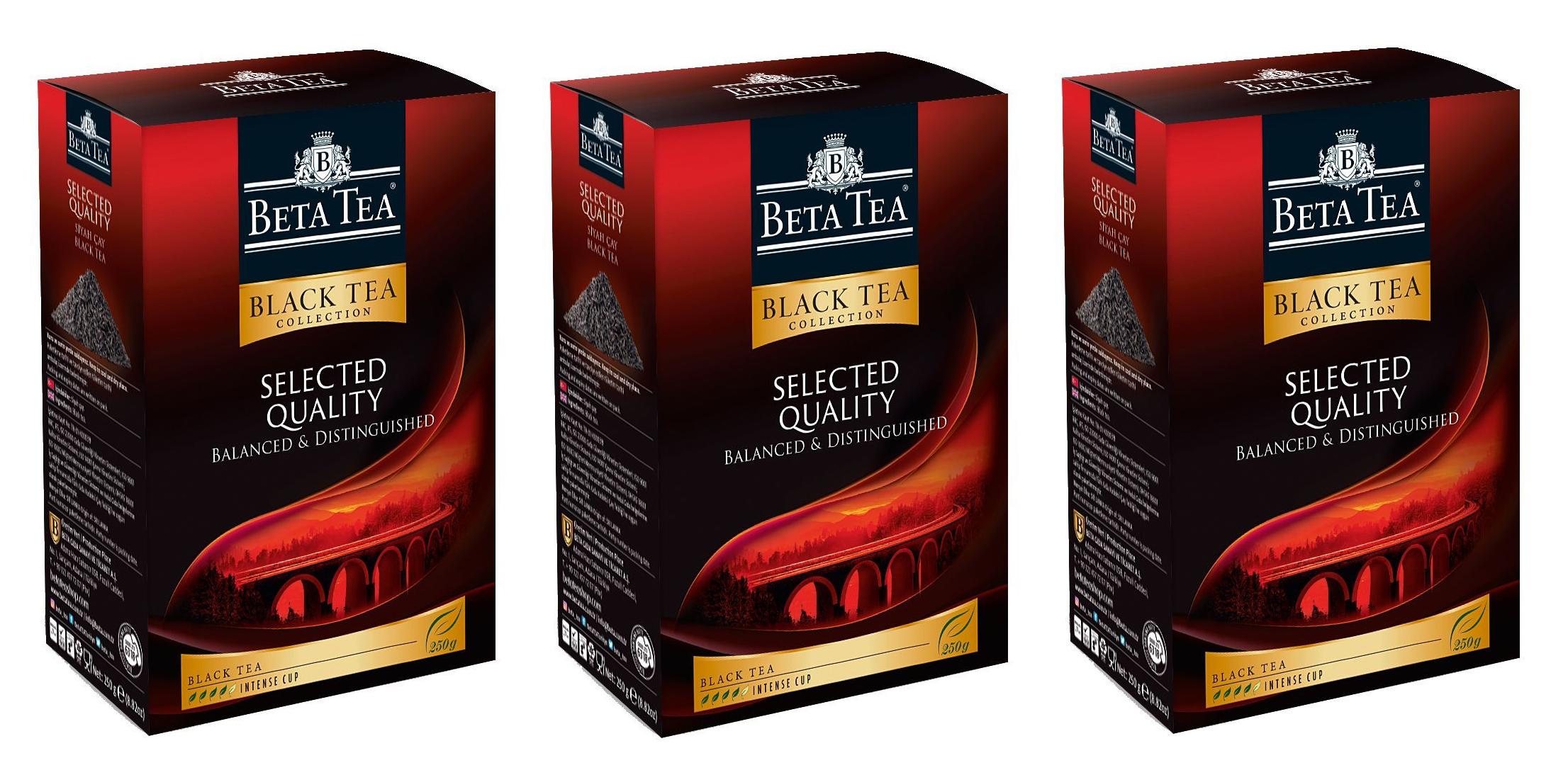 

Чай черный Beta Tea листовой Отборное качество, 250 г х 3 упаковки