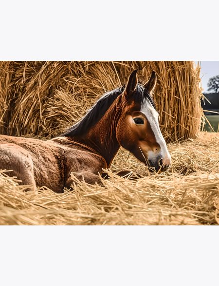 

Алмазная мозаика на подрамнике Красивые жеребята, 70x50 см, 63401, ПРА-302