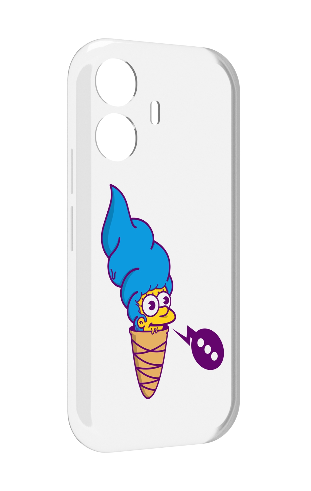 

Чехол MyPads Мардж-рожок для Vivo Y77E / Vivo iQOO Z6 Lite, Прозрачный, Tocco