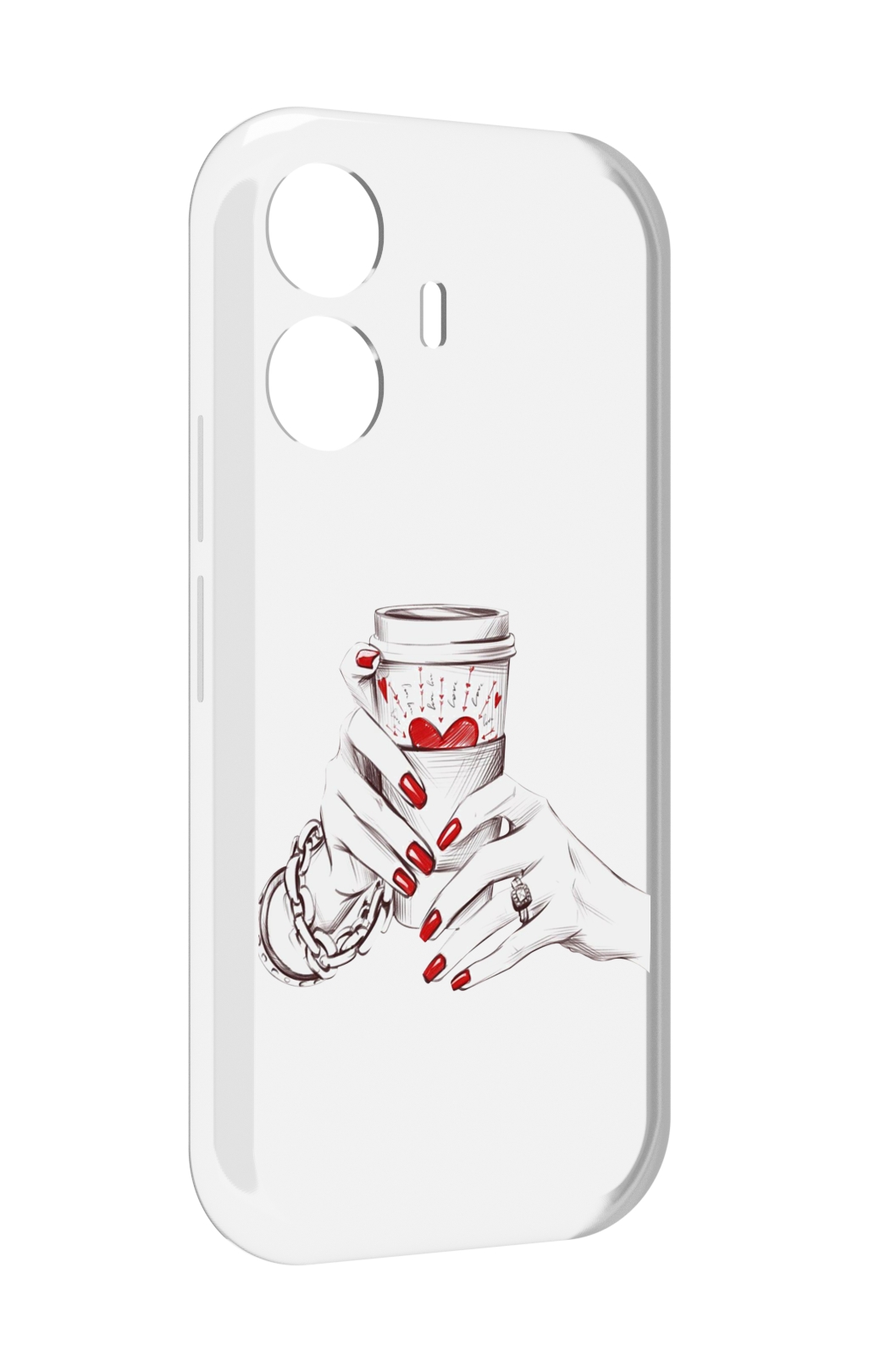 

Чехол MyPads Любовный-стакан для Vivo Y77E / Vivo iQOO Z6 Lite, Прозрачный, Tocco