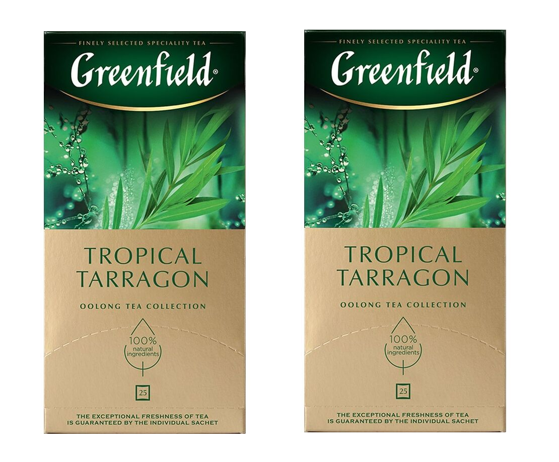 

Чай улун Greenfield Tropical Tarragon, 25 пакетиков по 2 г, 2 упаковки