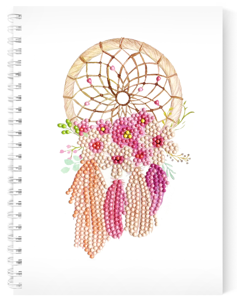 

Алмазная мозаика Color Kit тетрадь Ловец снов, клетка 48 листов TR008