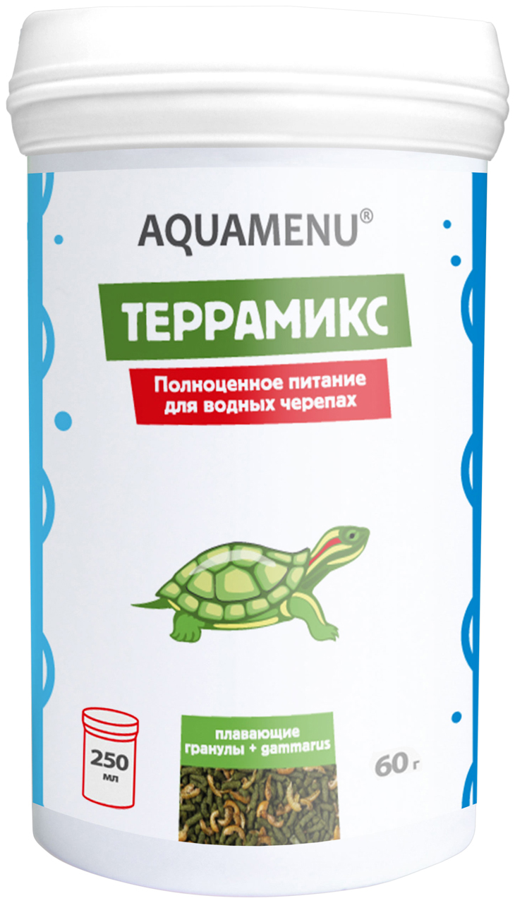 Корм для рептилий Аква меню, черепахи, 250 мл