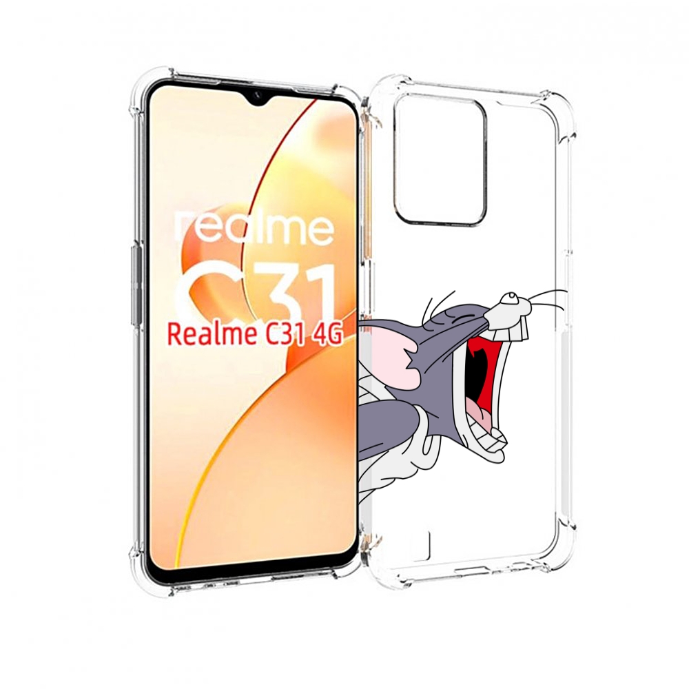 

Чехол MyPads том-голодный для OPPO Realme C31, Прозрачный, Tocco