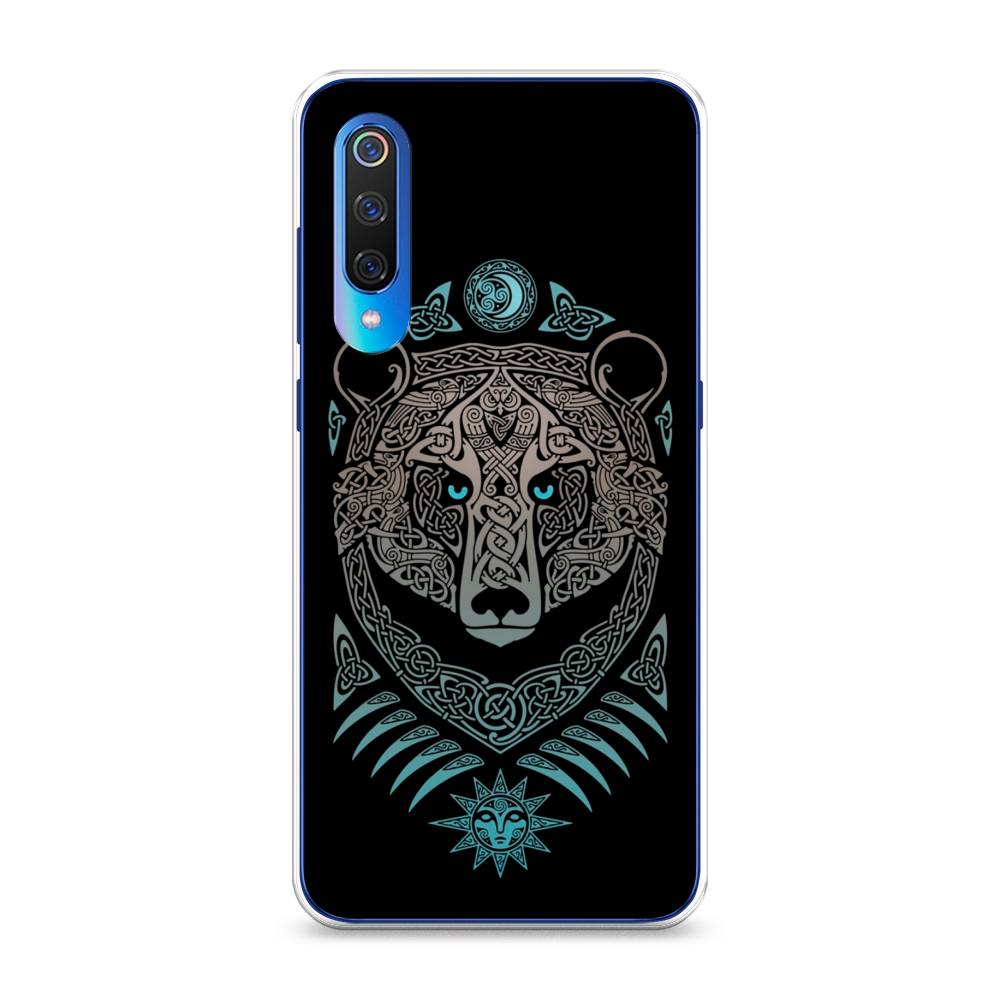 

Чехол Awog на Xiaomi Mi 9 "Кельтский медведь", Разноцветный, 34850-2