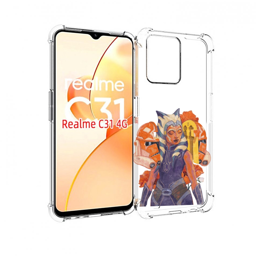

Чехол MyPads тогрута-асока-тано для OPPO Realme C31, Прозрачный, Tocco