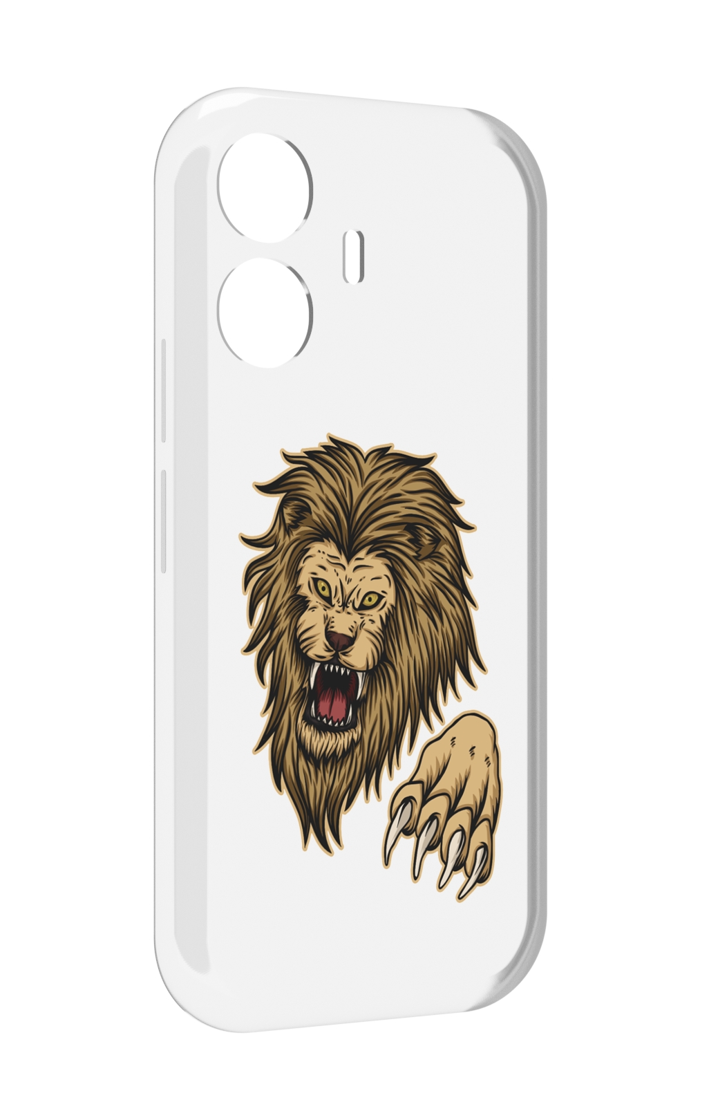 

Чехол MyPads Лев-завоеватель мужской для Vivo Y77E / Vivo iQOO Z6 Lite, Прозрачный, Tocco