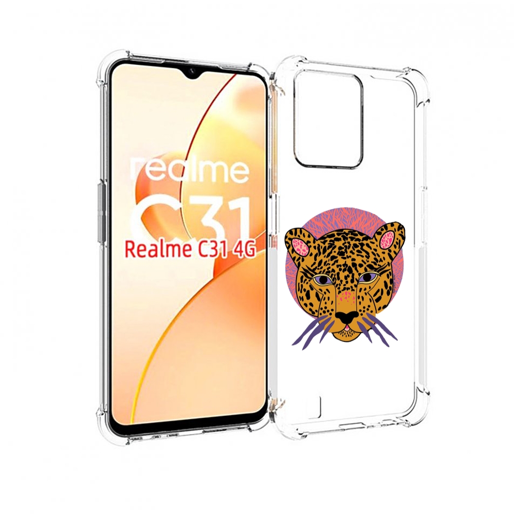 

Чехол MyPads тигр-в-кругу для OPPO Realme C31, Прозрачный, Tocco