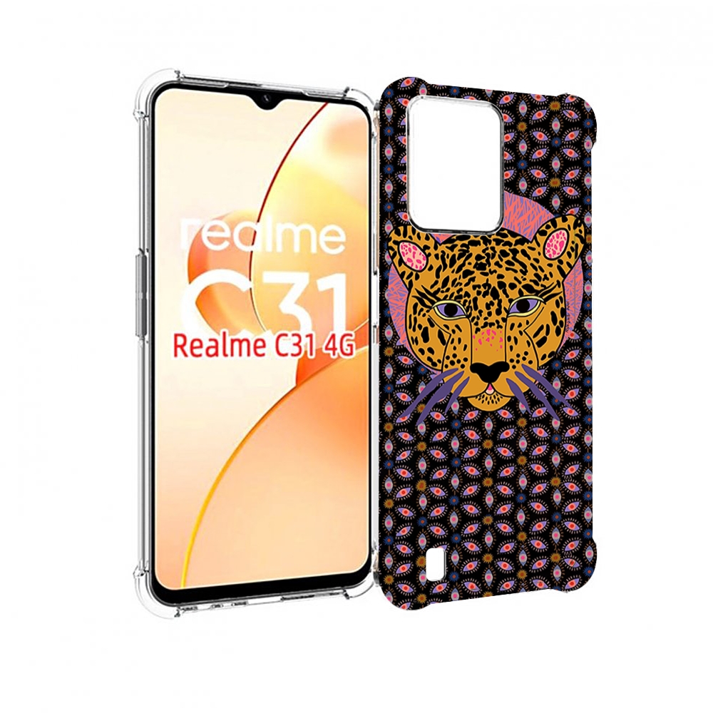 

Чехол MyPads тигр-в-глазах для OPPO Realme C31, Прозрачный, Tocco