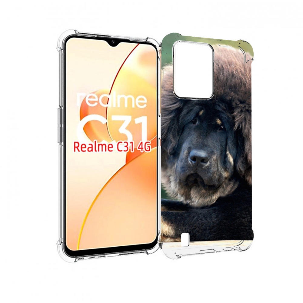 

Чехол MyPads тибетскии мастиф для OPPO Realme C31, Прозрачный, Tocco