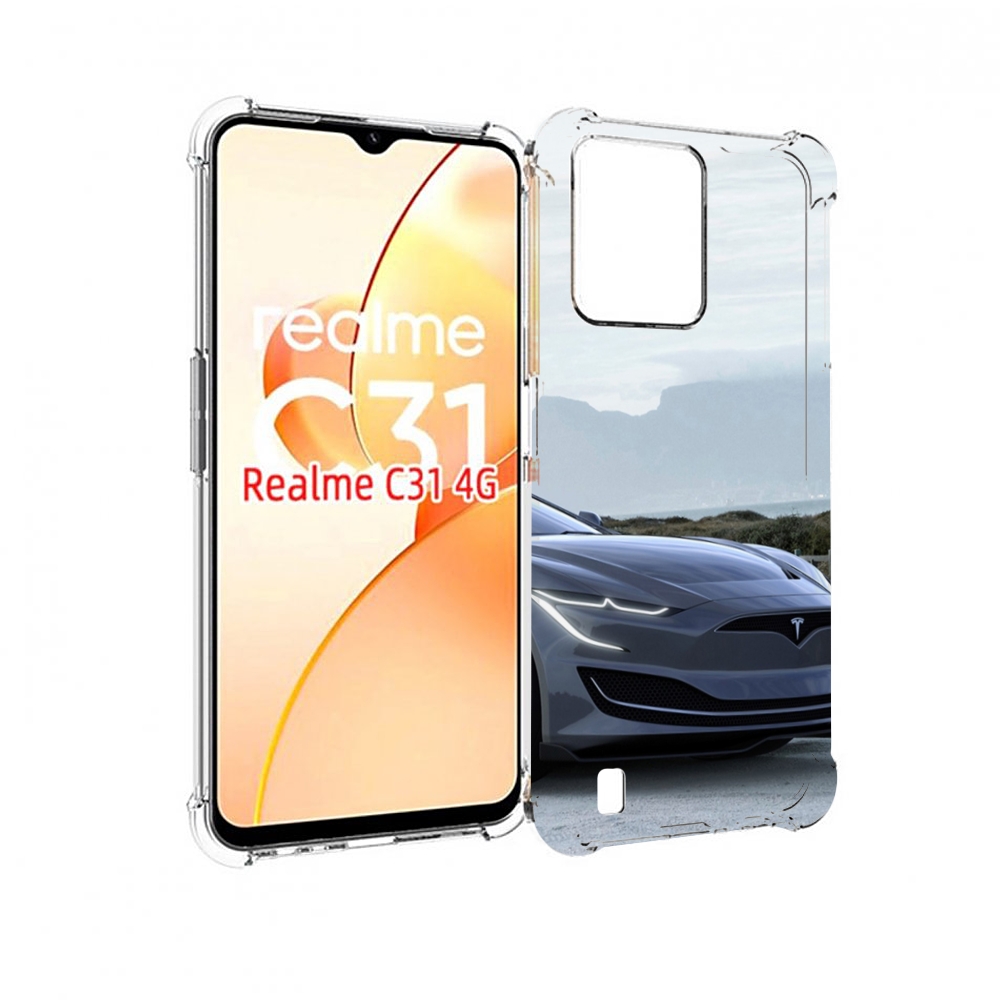 

Чехол MyPads tesla 2 мужской для OPPO Realme C31, Прозрачный, Tocco