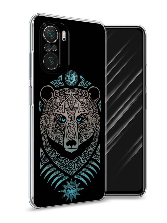 

Чехол Awog на Poco F3/Redmi K40/Mi 11i "Кельтский медведь", Разноцветный, 312650-2